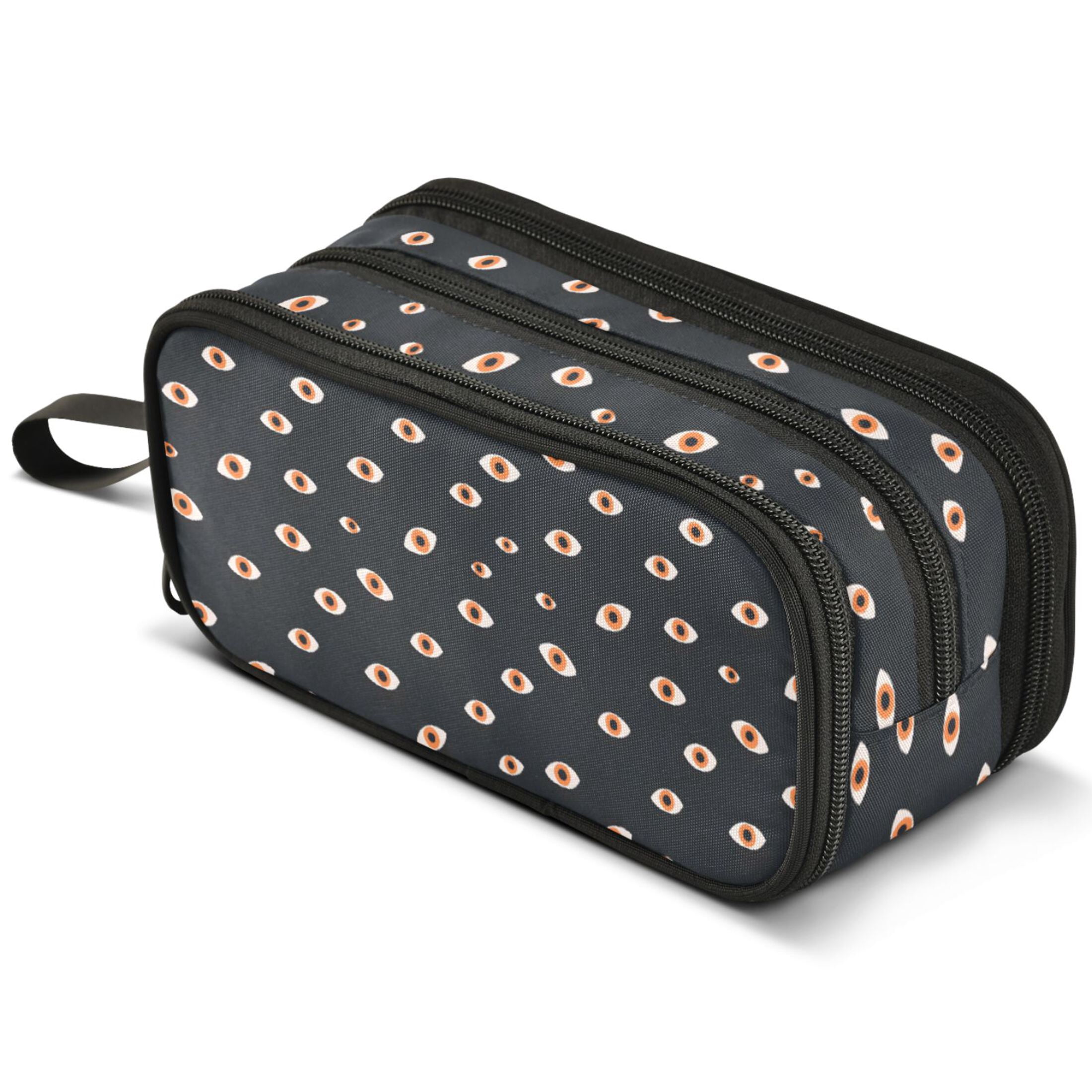 ALAZA Eyes Pattern Pencil Case Bag Large 3 Compartment Pen Pouch Holder ...
