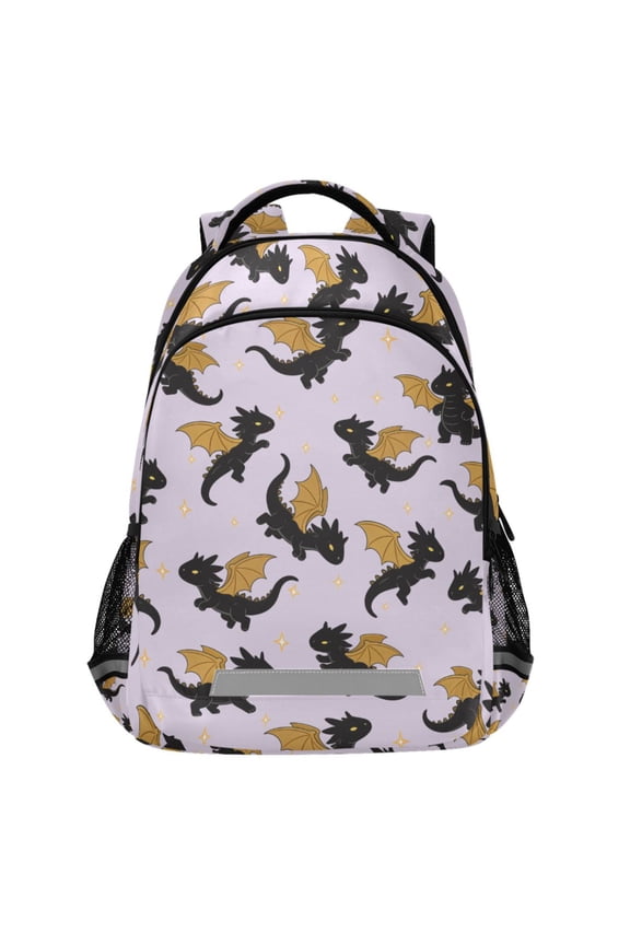 Fantasy Dragon Pattern Backpack Elementary School Bags Student Bookbag Travel Rucksack