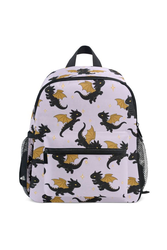 Fantasy Dragon Pattern School Backpack Student Bookbag Mini Bag