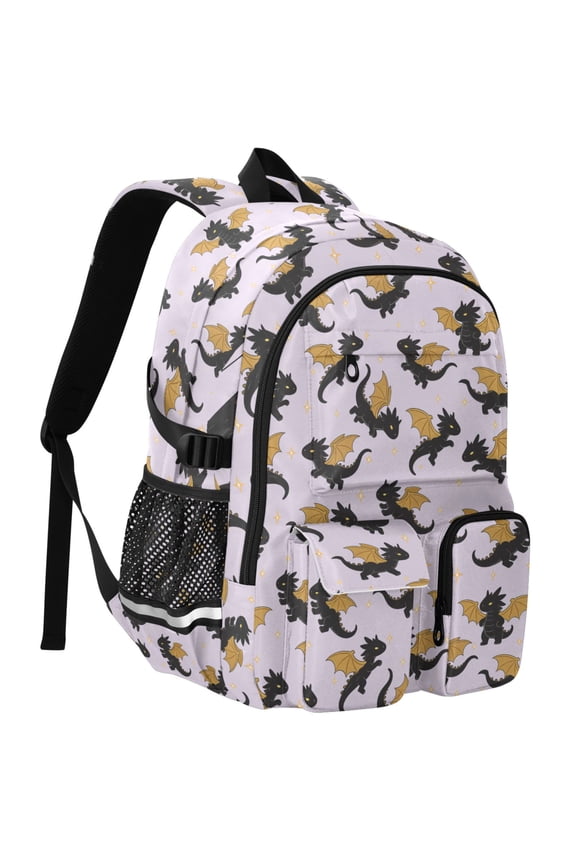 Fantasy Dragon Print Student Backpack School Bookbag Large Laptop Daypack Travel Bag