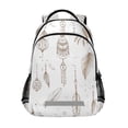 thumbnail image 1 of ALAZA Feather Mandala Backpack Elementary School Bag Bookbag Travel Rucksack, 1 of 7
