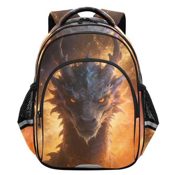 ALAZA Fire Dargon School Backpack Elementary Bag Student Bookbag Travel Rucksack