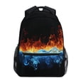 thumbnail image 1 of ALAZA Fire and Water Pattern School Backpack Elementary Stylish Bookbag Laptop Bags Travel Daypack, 1 of 9