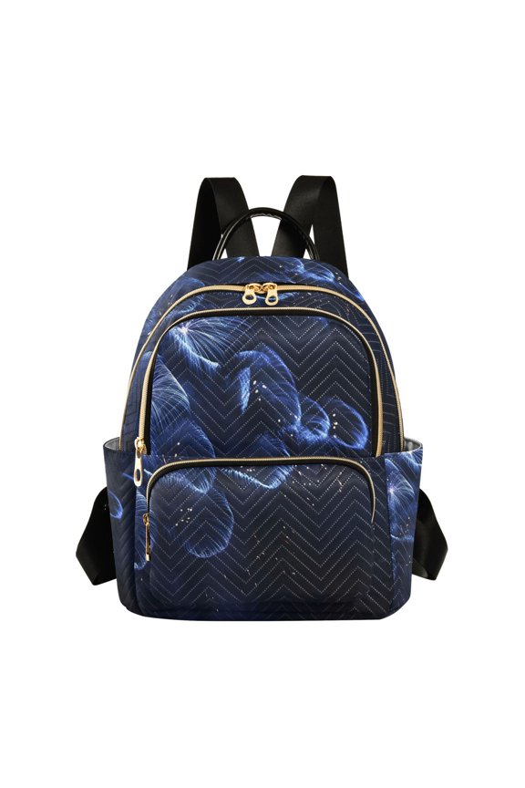 Fireworks Blooming Womens Travel Laptop Backpack Large Daypack Ladies Shoulder Bags S