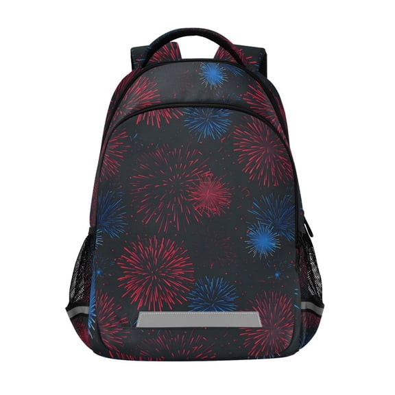 ALAZA Fireworks Paint Backpack Elementary School Bag Bookbag Travel Rucksack