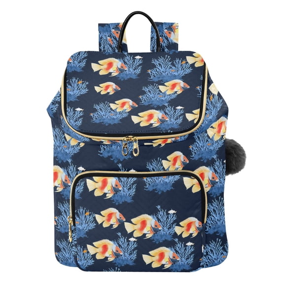 ALAZA Fish Corals Travel Backpack Laptop Bag Large Capacity Daypack