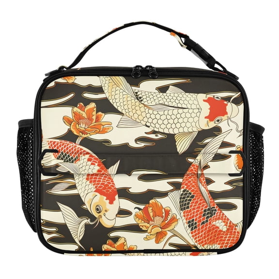ALAZA Fish Lunch Box Insulated Lunch Bag Cooler Tote with Shoulder Strap