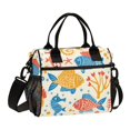 thumbnail image 1 of ALAZA Fish and Seahorse Insulated Lunch Bag Reusable Tote Box Adjustable Shoulder Strap for Work Picnic, 1 of 6