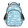 thumbnail image 1 of ALAZA Fishes School Backpack Elementary Bag Bookbag Travel Rucksack, 1 of 6