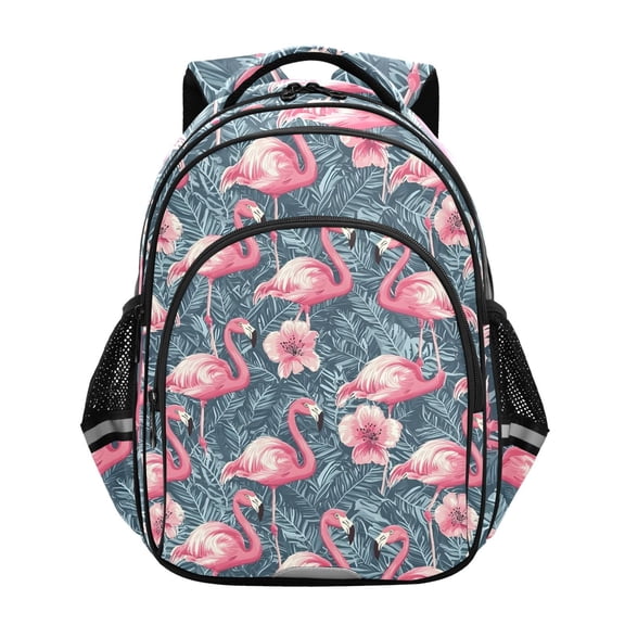 ALAZA Flamingo Tropical Flower School Backpack Elementary Bag Bookbag Travel Rucksack