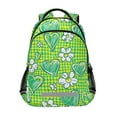 thumbnail image 1 of ALAZA Floral Heart Checkered Grid Backpack Elementary School Bag Bookbag Travel Rucksack, 1 of 7