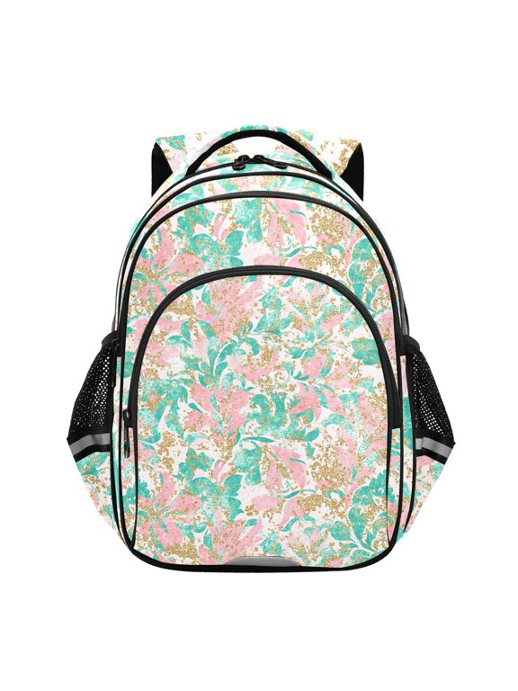 Flower Oil Paint School Backpack Elementary Bag Bookbag Travel Rucksack