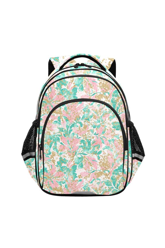 Flower Oil Paint School Backpack Elementary Bag Bookbag Travel Rucksack