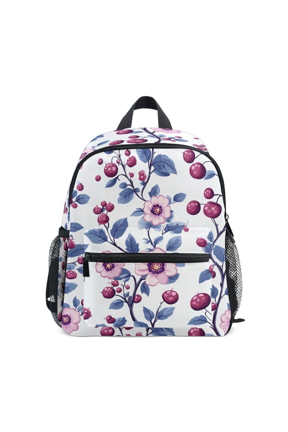Flower Paint School Backpack Small Bookbag Mini Bags