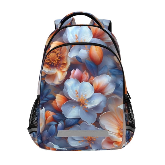 ALAZA Flower Patern4 Backpack Elementary School Bag Bookbag Travel Rucksack