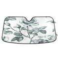 thumbnail image 1 of ALAZA Flower Watercolor Windshield Sun Shade Car Foldable Sun Visor Block UV Rays Protector 55"x27.6", 1 of 8