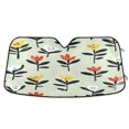 thumbnail image 1 of ALAZA Flower Windshield Sun Shade Car Foldable Visor Block UV Rays Protector 55"x27.6", 1 of 8