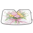 thumbnail image 1 of ALAZA Flowers Bouquet Windshield Sun Shade Car Foldable Sun Visor Block UV Rays Protector 55"x27.6", 1 of 8