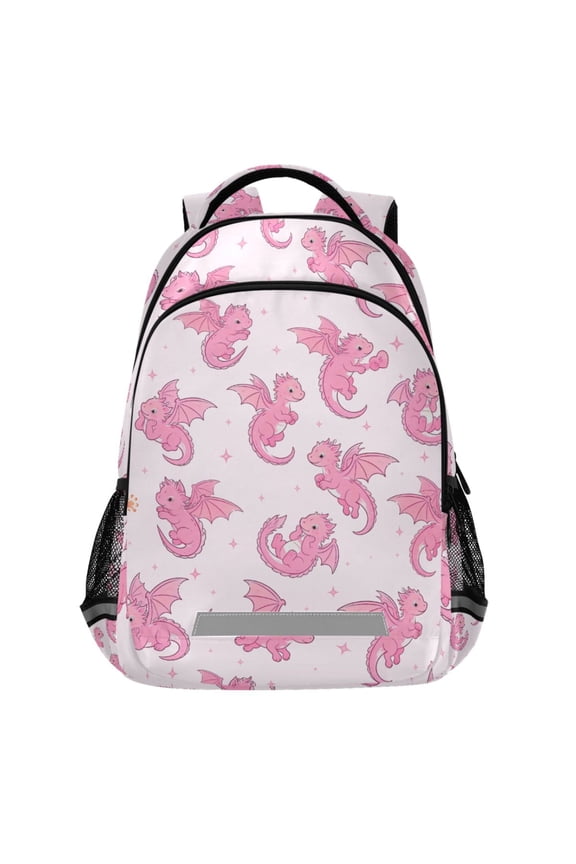 Flying Fantasy Dragons Pattern Backpack Elementary School Bags Student Bookbag Travel Rucksack