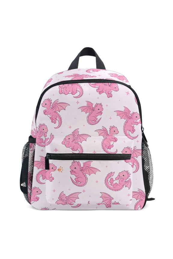 Flying Fantasy Dragons Pattern School Backpack Student Bookbag Mini Bag