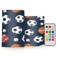 thumbnail image 1 of ALAZA Football Baseball 2 PCs LED Flickering Flameless Candles with Remote Timer Battery Operated Candle, 1 of 7
