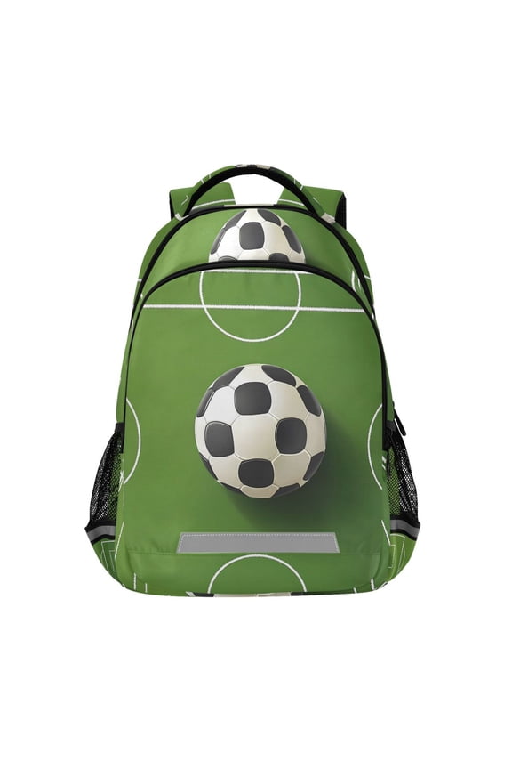 Football Field Backpack Elementary School Bag Bookbag Travel Rucksack
