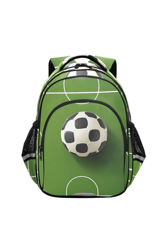 Football Field School Backpack Elementary Bag Bookbag Travel Rucksack