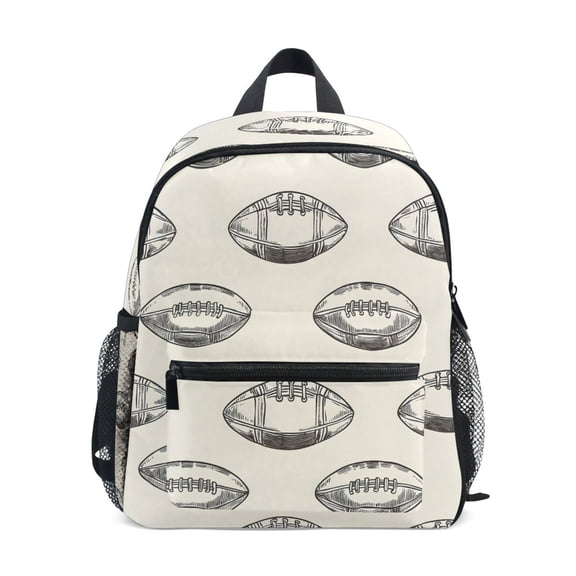 ALAZA Football Retro Rugby School Backpack Small Bookbag Mini Bags