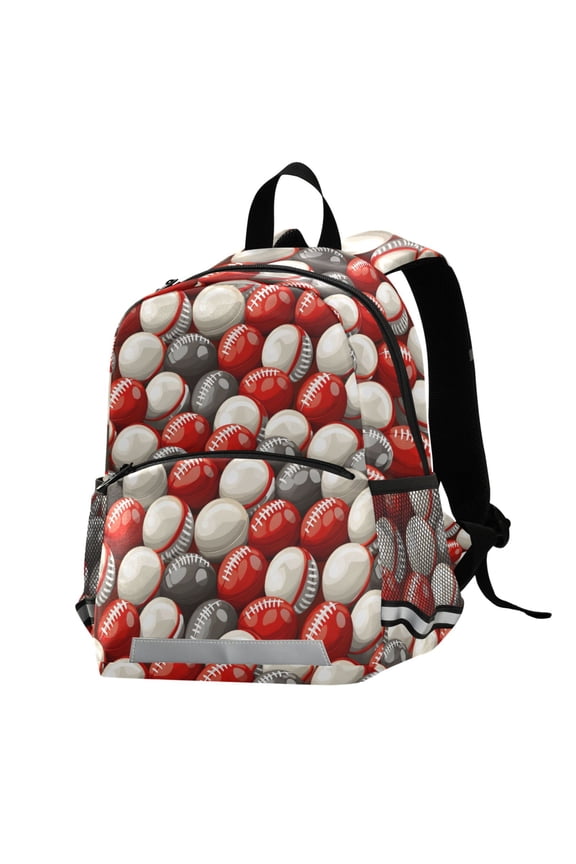 Football Rugby Balls School Backpack Elementary Student Bookbag
