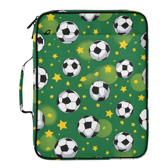 ALAZA Football Stars Cartoon Pattern Expanding Accordion File Folder 3 ...