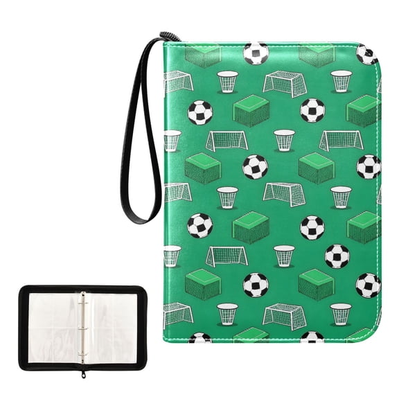ALAZA Football Trading Card Binder 4 Pocket Cards Collection Album 400 Folder Holder
