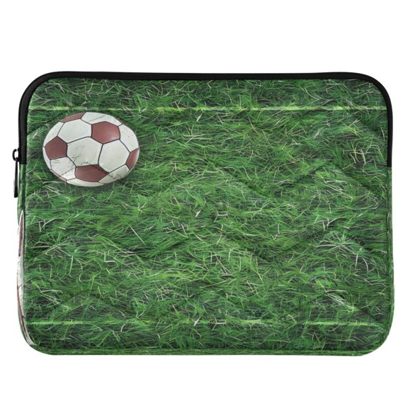 ALAZA Football on Grass Pattern Laptop Sleeve Case for 13-14 Inch Computer Cover Bag Medium