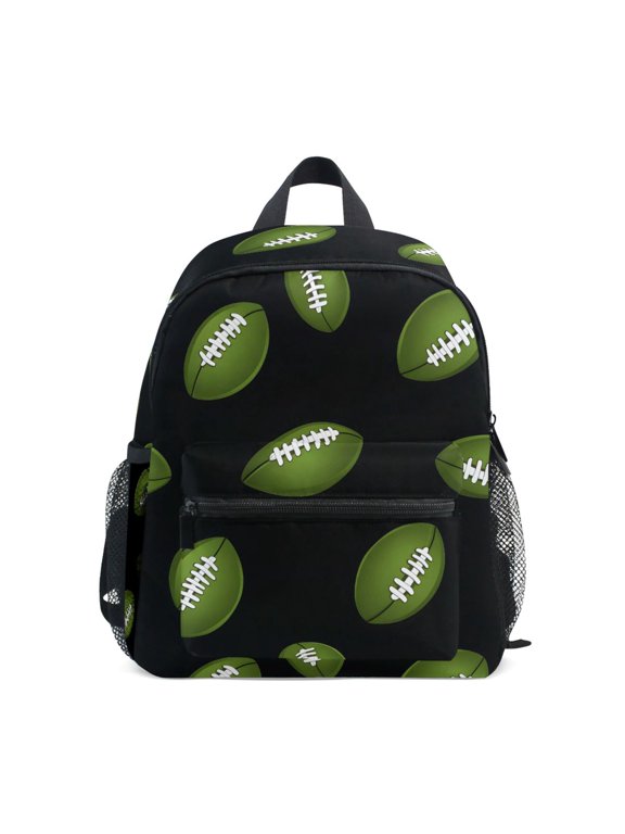 Footballs Ball Toddler Backpack for Preschool Kindergarten Kids Bags