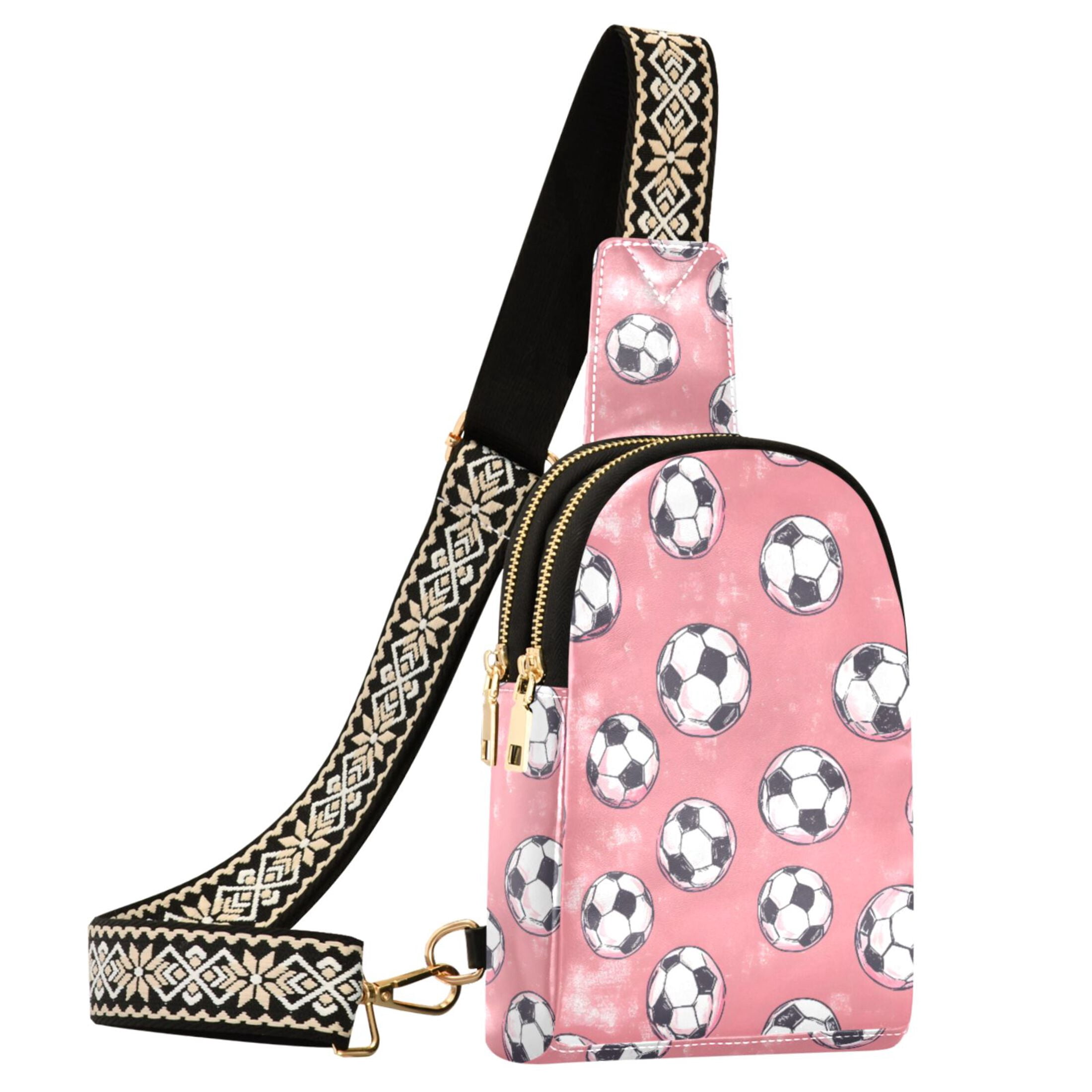 ALAZA Footballs Sling Bag for Women Men Waterproof Crossbody Chest Bags