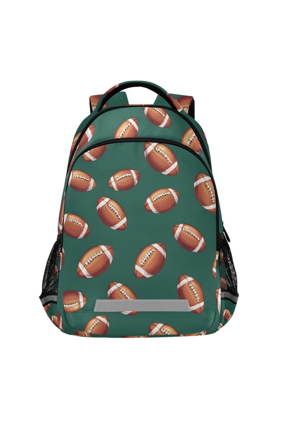 Footballs-f1 Pattern Backpack Elementary School Bags Student Bookbag Travel Rucksack