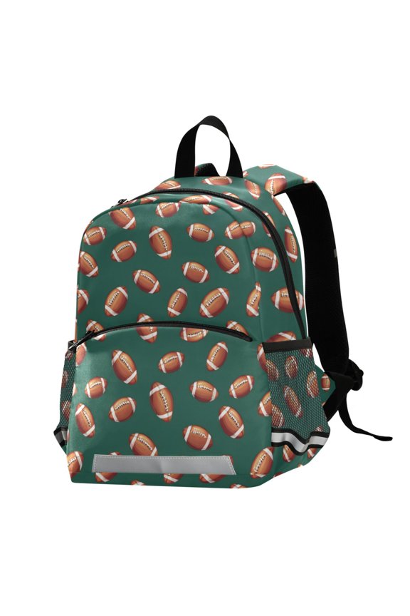 Footballs-f1 School Backpack Elementary Student Bookbag