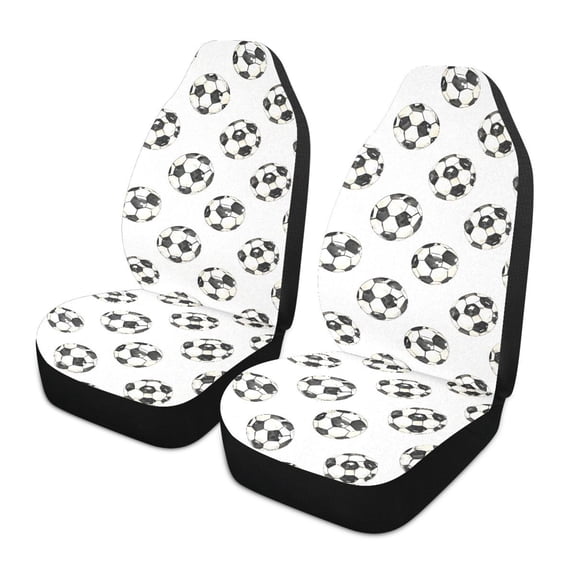 ALAZA Footballs-z1 Car Seat Covers 2 PCs Universal Auto Front Seats Interior Protector