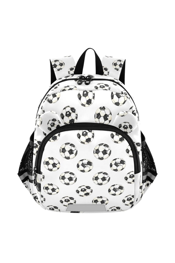 Footballs-z1 Mini Backpack School Bookbag Age 3-7 Medium