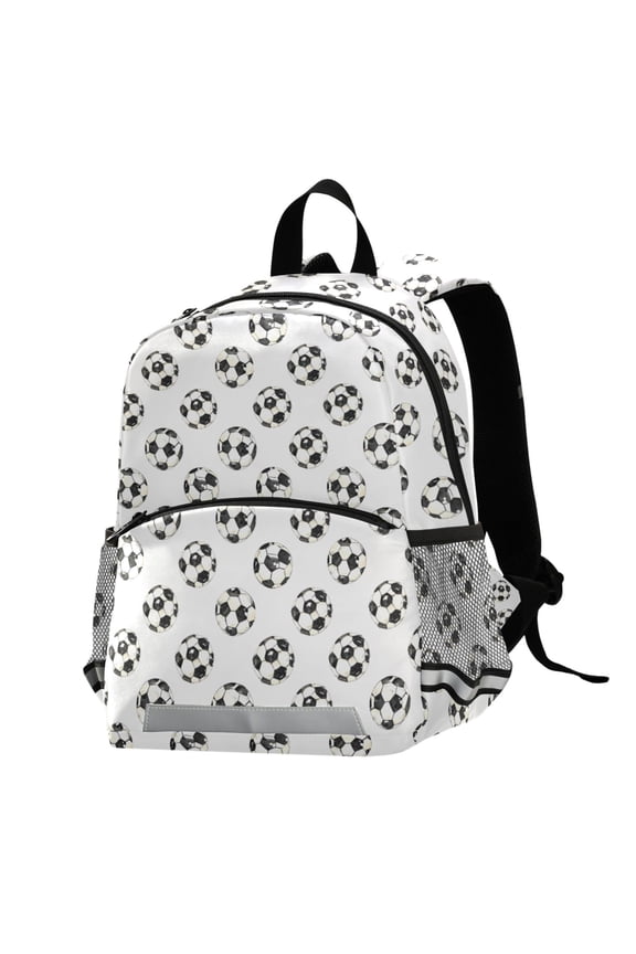 Footballs-z1 School Backpack Elementary Student Bookbag