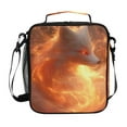 thumbnail image 1 of ALAZA Fox at Fire Lunch Box Insulated Lunch Bag Reusable Thermal Cooler Tote School Picnic, 1 of 6