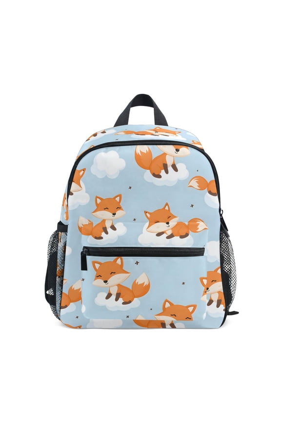 Fox on Cloud School Backpack Small Bookbag Mini Bags