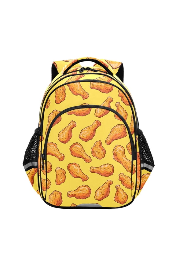Fried Chickens School Backpack Elementary Bag Bookbag Travel Rucksack