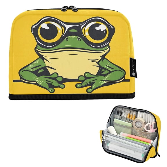 ALAZA Frog Pencil Case Pen Pouch Bag Large Capacity Organizer
