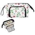 ALAZA Frog Strawberry Pencil Pouch Big Capacity Pencil Case Zipper ...