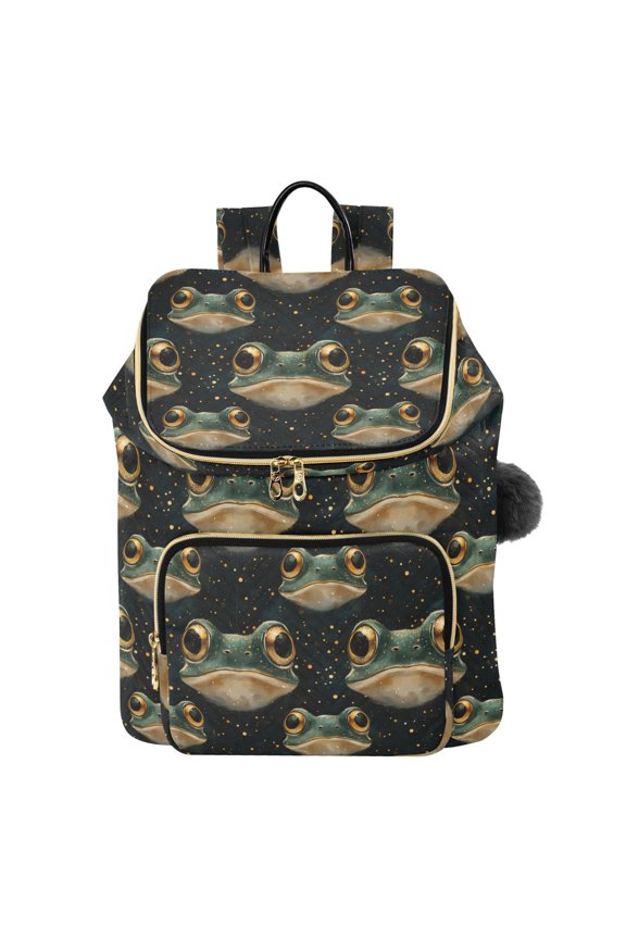 Frogs Travel Backpack Laptop Bag Large Capacity Daypack