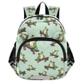 thumbnail image 1 of ALAZA Frogs on Skateboards Mini Backpack School Bookbag Age 3-7 Small, 1 of 7