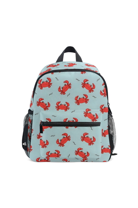 Funny Crabs School Backpack Small Bookbag Mini Bags