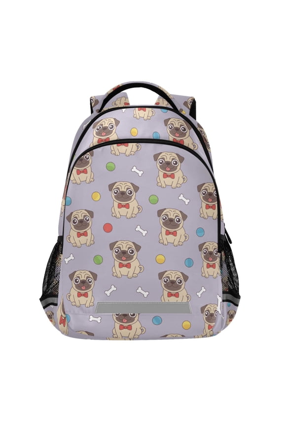 Funny Dog Balls Pattern Backpack Elementary School Bags Student Bookbag Travel Rucksack