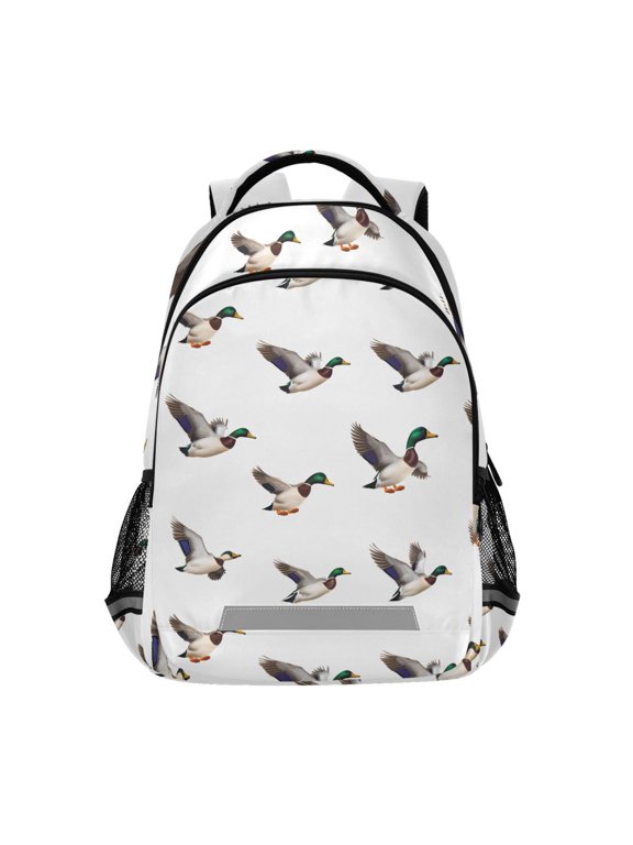 Funny Flying Ducks Backpack Elementary School Bag Bookbag Travel Rucksack
