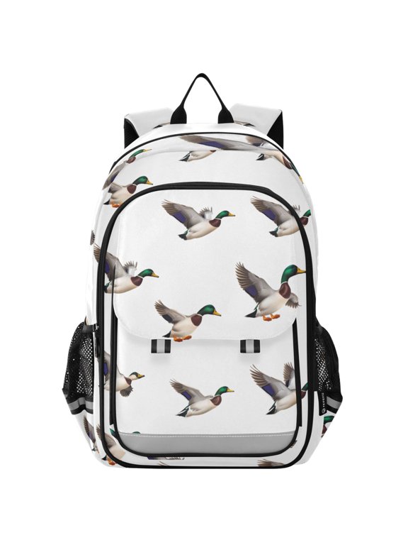 Funny Flying Ducks Laptop Backpack Purse Travel Bag Casual School Bookbag Rucksack for Women Men